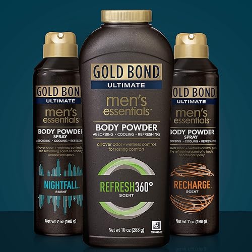 Gold Bond Men's Essentials Talc-Free Body Powder Spray oz