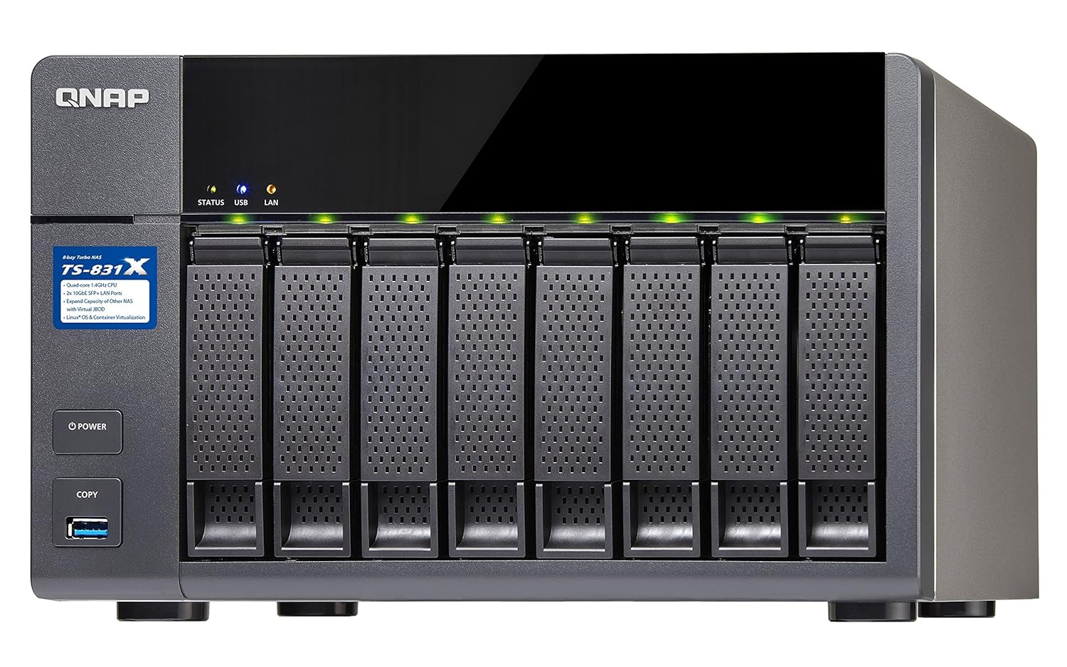 Qnap TS831 X8G 8Bay Network Attached Storage Enclosure Amazon.in