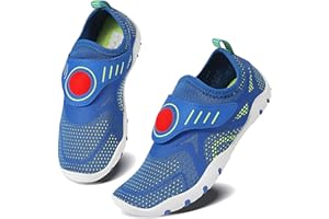 Caitin Boys Girls Water Shoes Quick Drying Aqua Beach Pool Swim Lightweight Athletic Sneakers for Little Big Kids