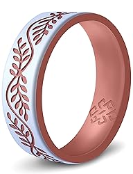 Knot Theory Laurel Silicone Ring in Pearl White