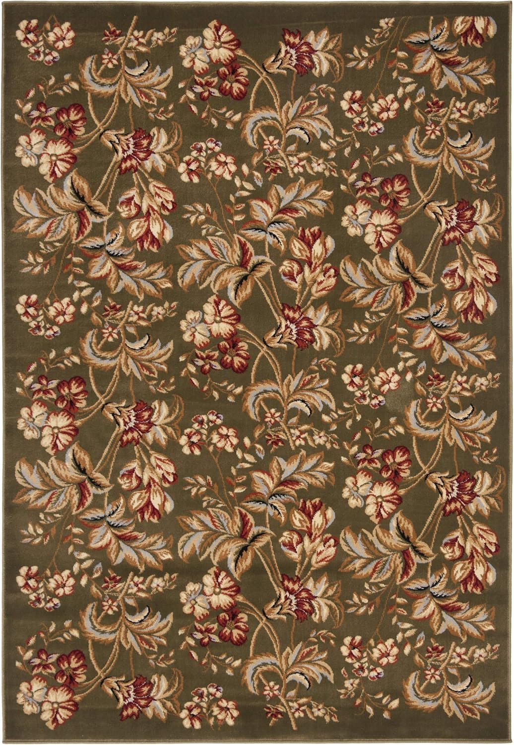 Safavieh Lyndhurst Collection LNH326B Traditional Floral Sage Area Rug (4' x 6')
