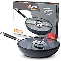DaTerra Cucina Ceramic 11 inch Fry Pan with Natural Nonstick Coating | Cook Effortlessly on Glasstop, Electric & Gas…