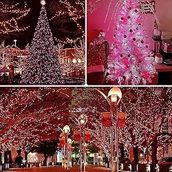95FT 240 LED Red And White Christmas String Lights