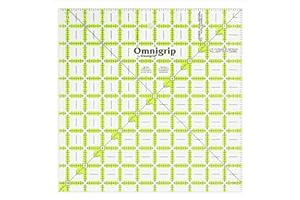 Omnigrip 10-1/2" x 10-1/2" Non-Slip Square Quilting Ruler by Omnigrid