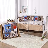 snoopy sports crib bumper