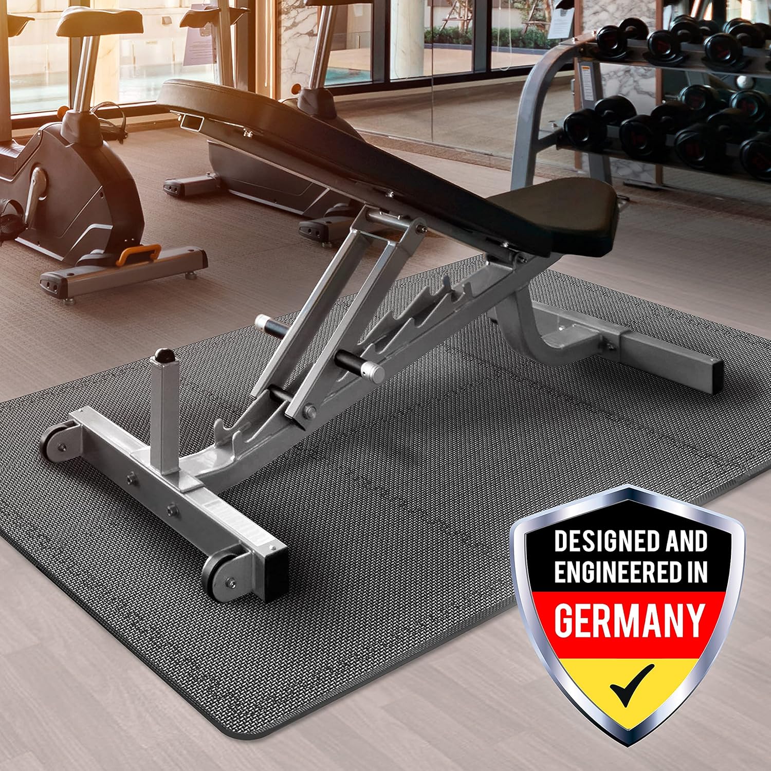 WEISBRANDT Puzzle Exercise Workout Mat, EVA Foam Interlocking Tiles, for Gym, MMA, Home, Workshops, Basement, Fitness Room, Outdoor Areas, 3/4" Black: Sports & Outdoors