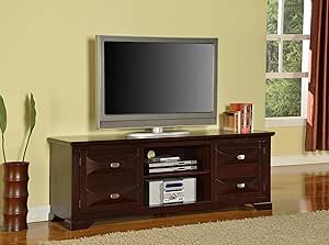 Amazon.com: King's Brand 59” Cherry Finish Wood TV Console  Amazon.com: King's Brand 59” Cherry Finish Wood TV Console
