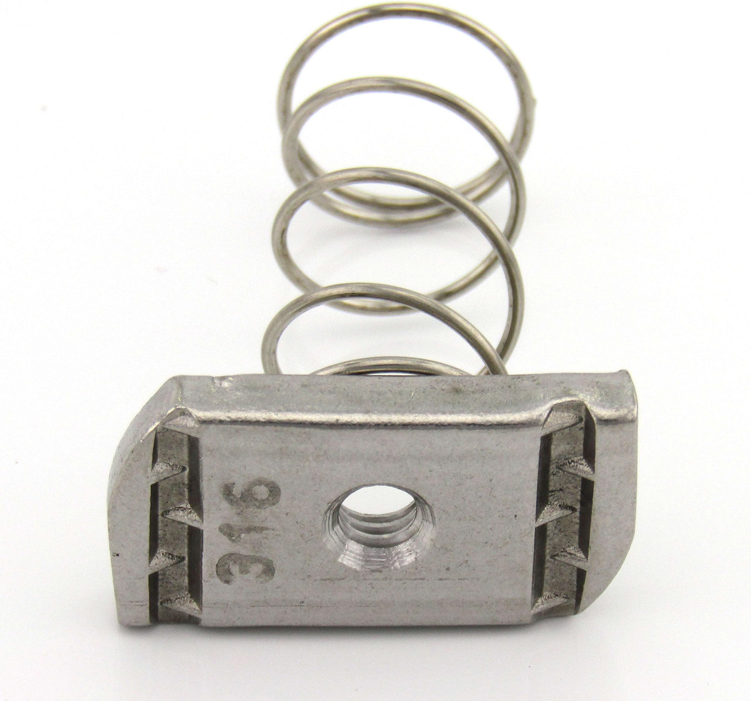1/4-20X1/4 Thick, Regular Spring Nut, S/S (100 per Box)