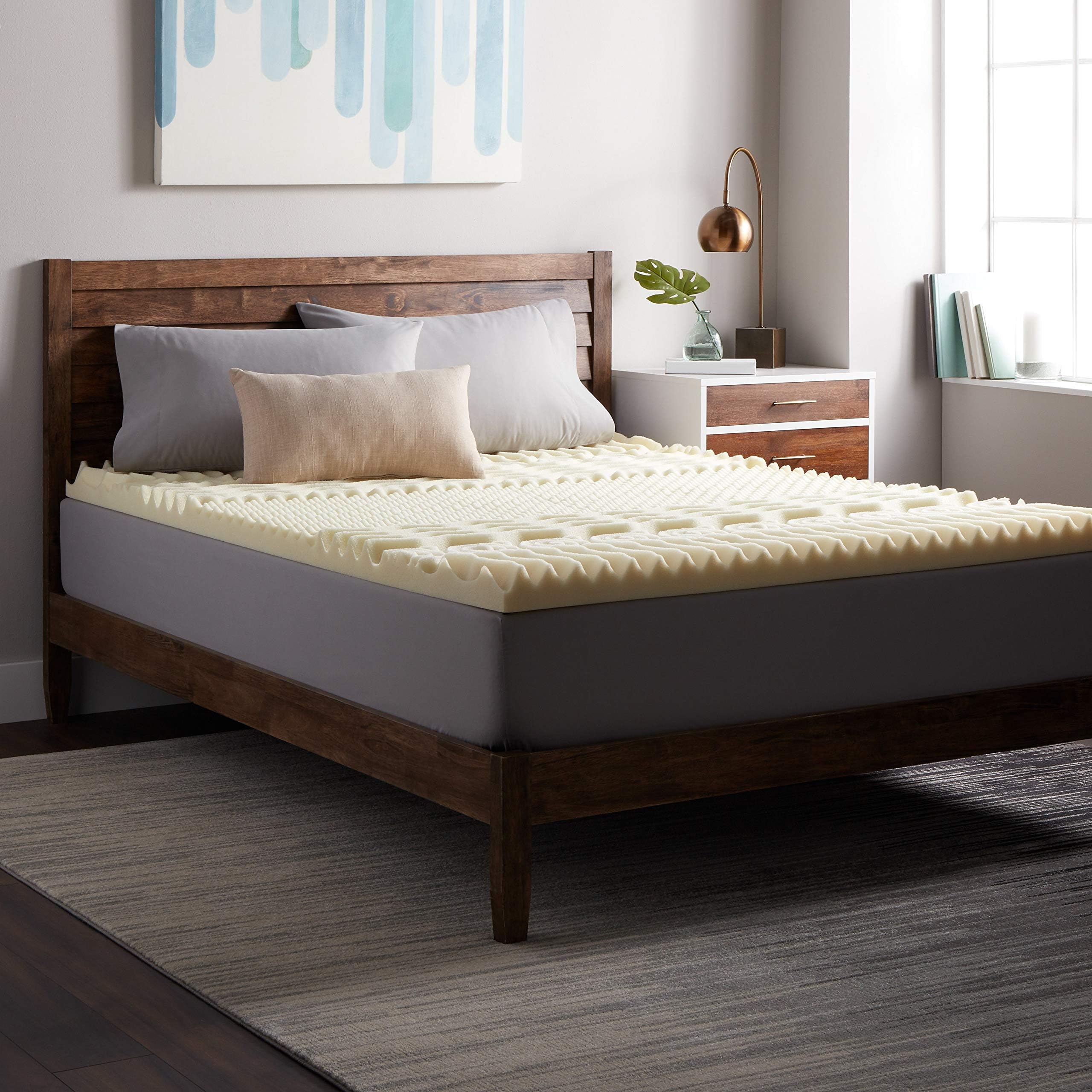 Select Luxury 3-inch Memory Foam 7-Zone Mattress Topper Twin