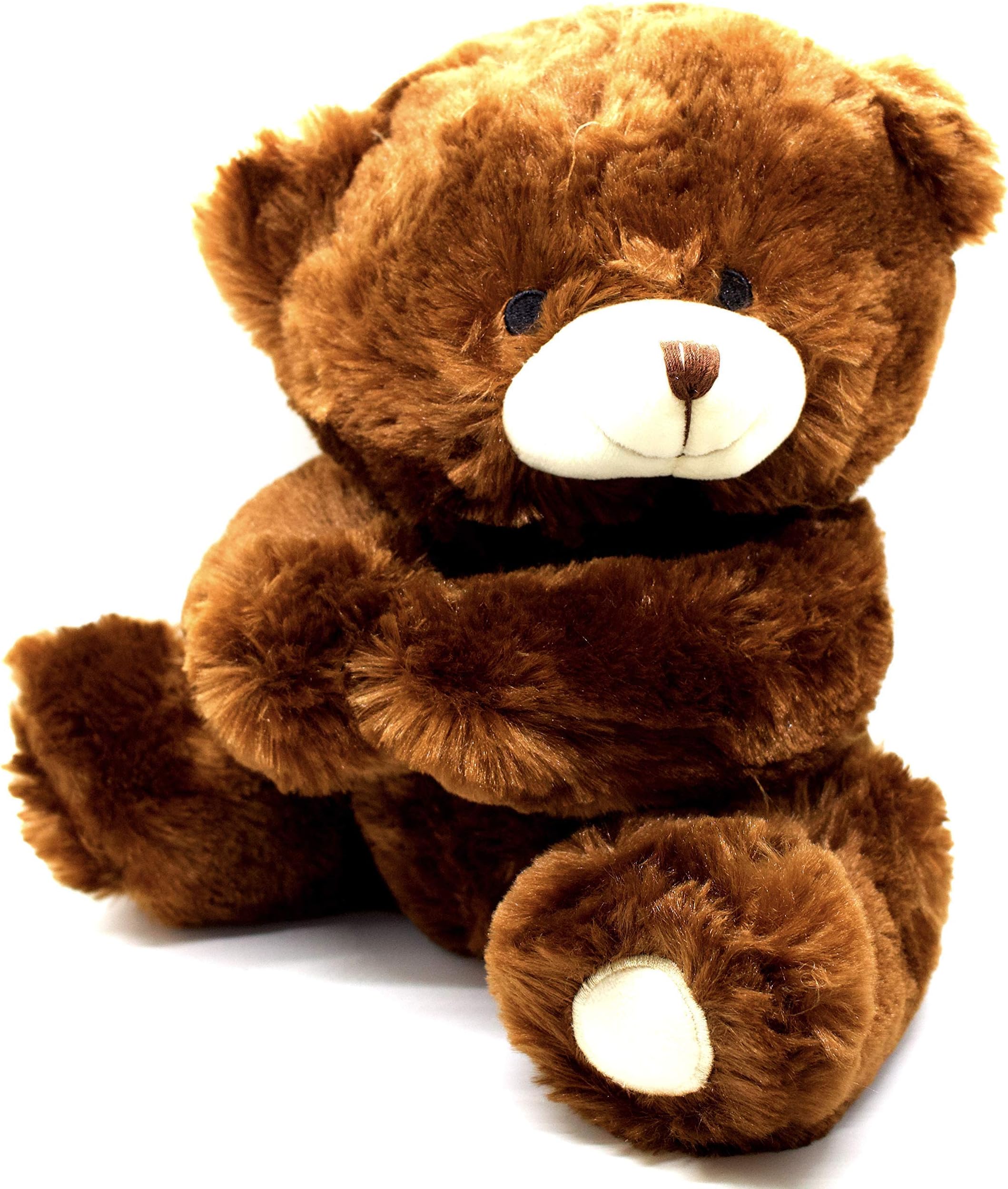 Harnel Teddy Bear Super Soft Stuffed Animal, San Valentine Gift, Cute and Loving Plush Toy, Hold Small Objects, Brown Color 11 Inches Tall
