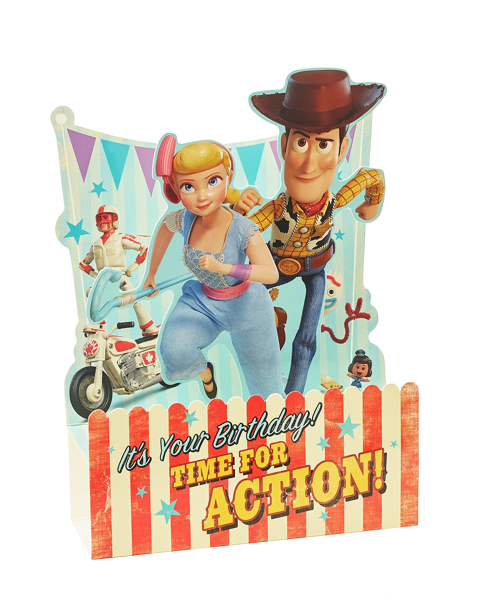 Toy Story 4 Birthday Card - Birthday Card For Kids - Awesome Pop Up Disney Card - Woody Birthday Card - Birthday Card For Girls - Birthday Card For Boys - Gift Card For Kids