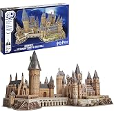 4D Build Harry Potter Deluxe Hogwarts 3D Puzzle Model Kit for Adults | 384 Premium EPS Foam Pieces, No Glue or Tools Required, Home Decor Collectible Figure for Display, Screen-Free Hobby Ages 12+