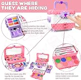 FHNSEL 54 Pcs Kids Makeup Kit Princess Playset Washable Safe Non-Toxic view 3