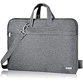 Voova Laptop Bag 13 14 Inch, Waterproof Computer Sleeve Carrying Case with Shoulder Straps & Handle Compatible with Macbook Air 13 M2/M3/M4, MacBook Pro 13/14, HP Dell Lenovo Chromebook 14, Grey