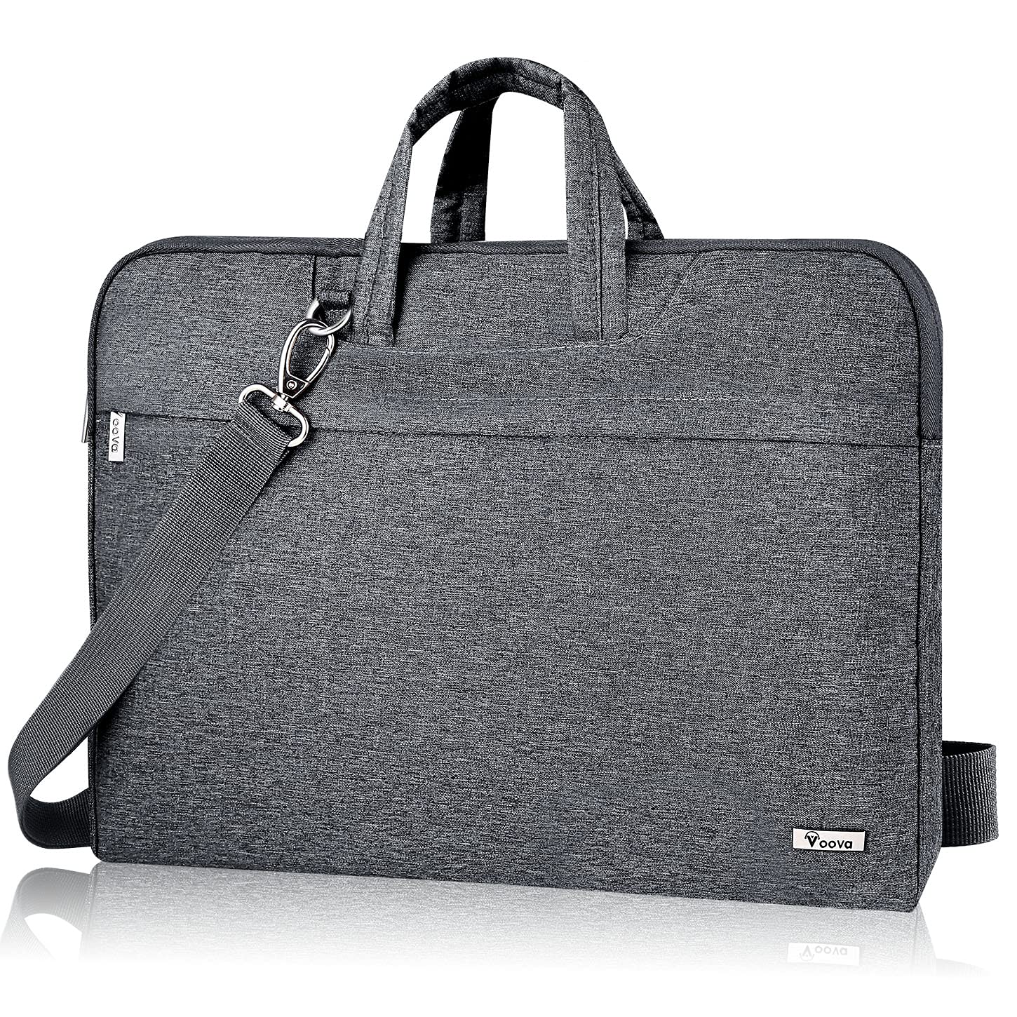 Photo 1 of Voova Laptop Sleeve Shoulder Bag 13 13.3 14 Inch, Waterproof Carrying Case Compatible with Macbook Air 13 M1/M2, MacBook Pro 13/14, 13.5 Surface Laptop 3/4, Dell XPS 13, HP Chromebook 14,Grey