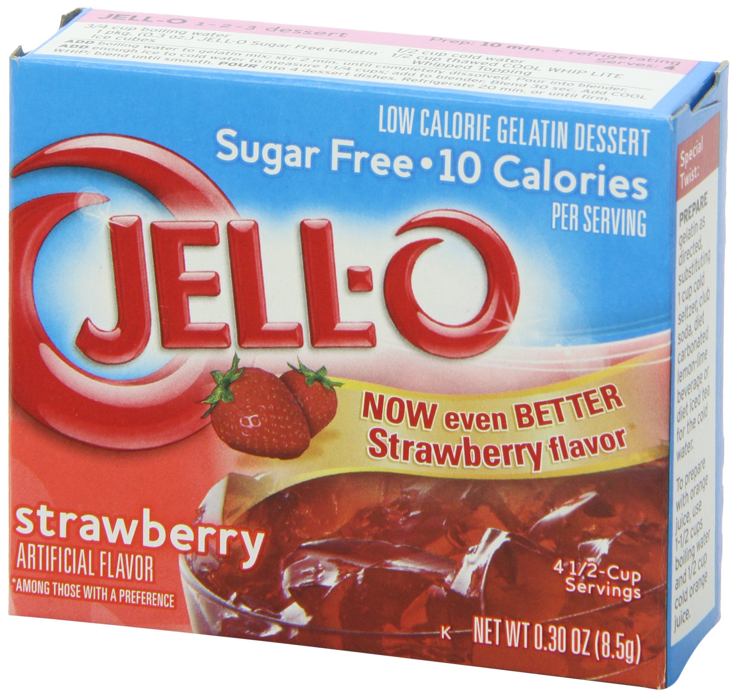 JELLO Strawberry Gelatin Dessert Mix (0.30oz Boxes, Pack of 6) Buy