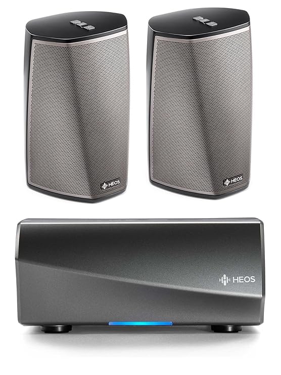 Amazon.com: Denon HEOS 1 HS2 Wireless Speaker New Version, Black with Denon HEOS LINK Wireless 