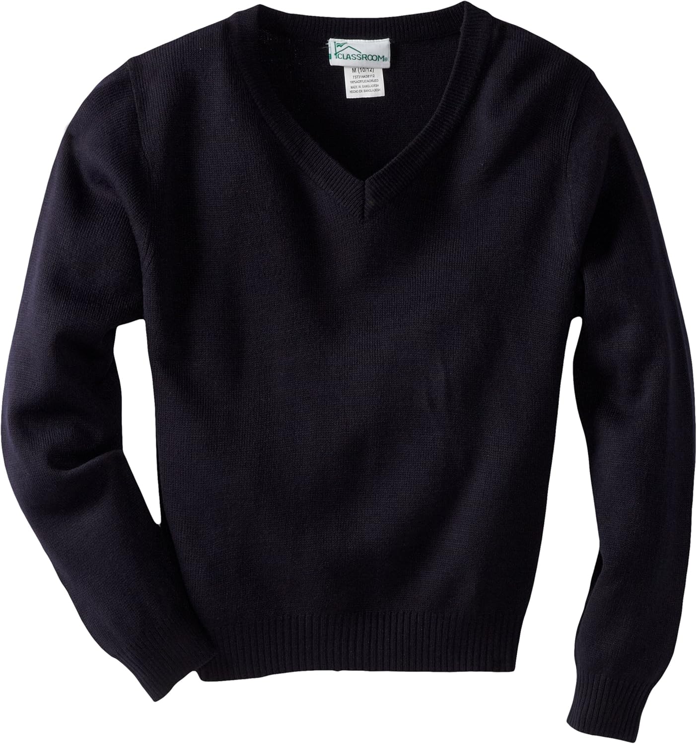 CLASSROOM Boys' Uniform Long Sleeve V-Neck Sweater: School Uniform Shirts: Clothing