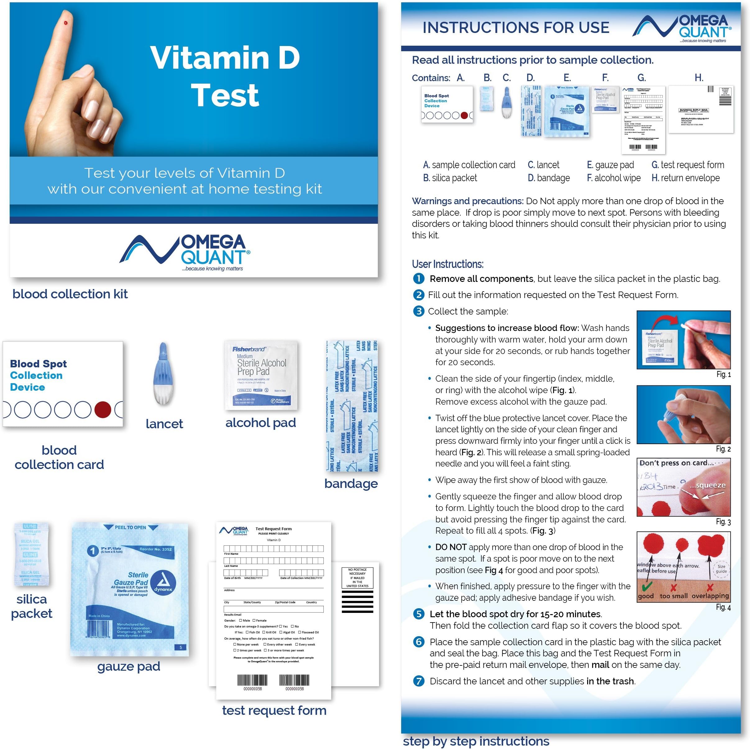 at Home Vitamin D Test - Accurate Results, validated Methods, Certified lab
