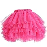 elamccor Baby Girls' Tutu Skirt Toddler 6 Layered Tulle Tutus 1-8T