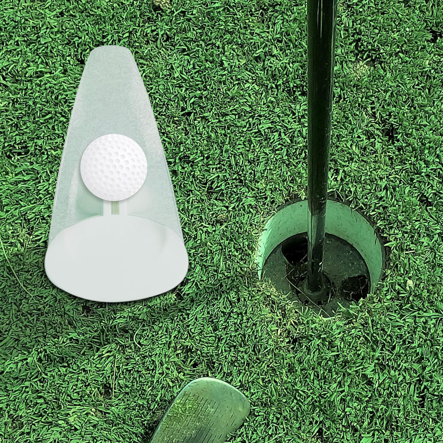 H&B Luxuries Golf Pressure Putt Trainer，foldable training aid tool for Indoor and Outdoor Golf Putting Practice PPT01 : Sports & Outdoors