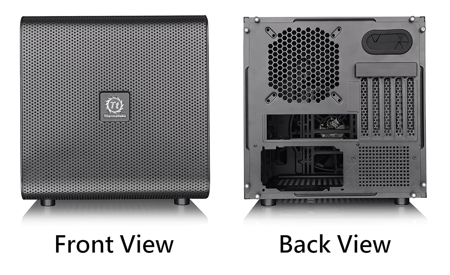 Amazon In Buy Thermaltake Core V21 Black Extreme Micro Atx Cube Chassis Ca 1d5 00s1wn 00 Online At Low Prices In India Thermaltake Reviews Ratings