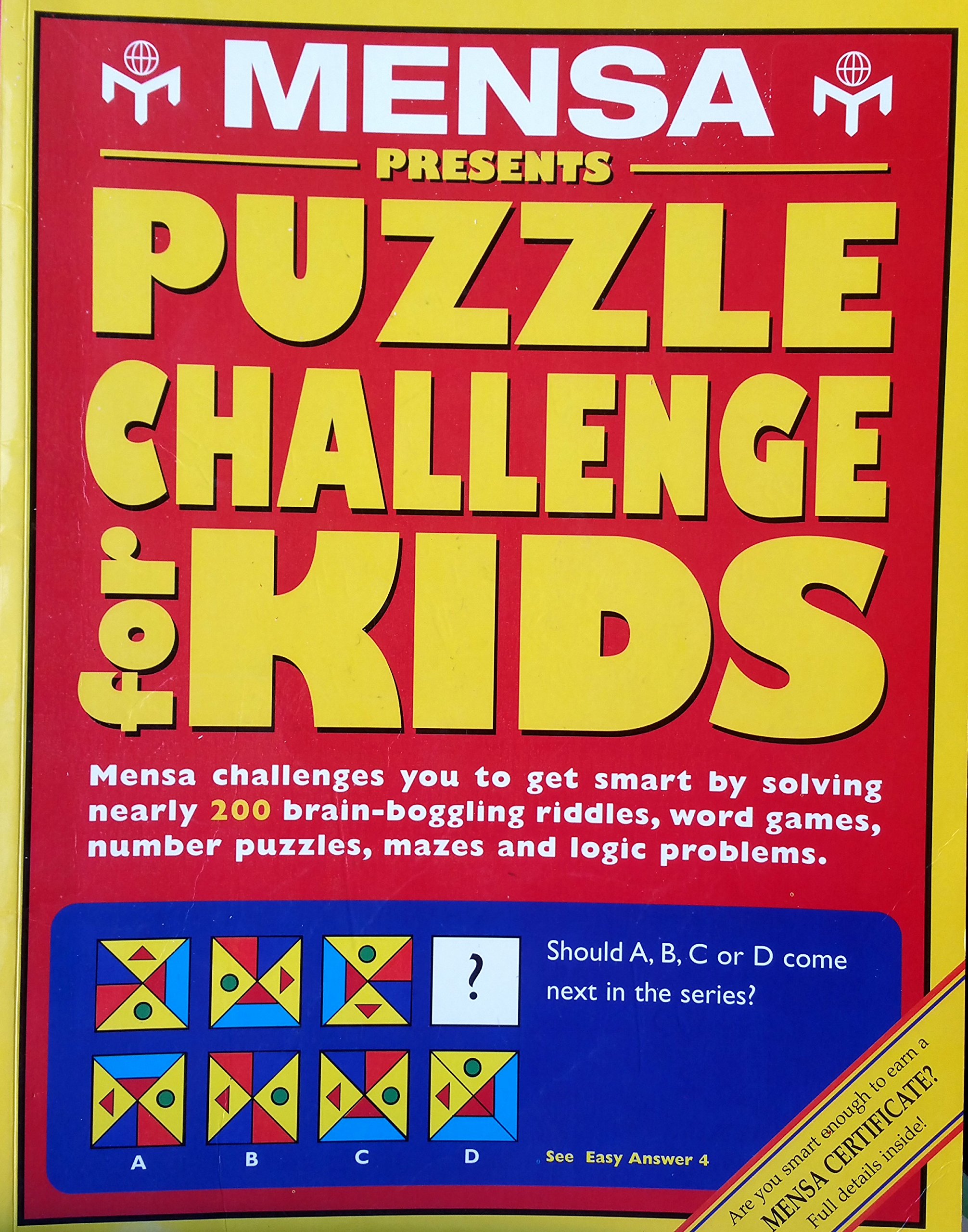 Mensa Puzzle Challenge For Kids Skitt Carolyn 9781858682433 Amazon Com Books