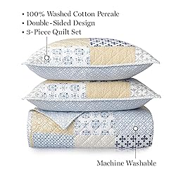 MARTHA STEWART Monaco Multi Color King Quilt Set
