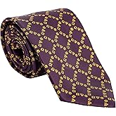 Desert Cactus Omega Psi Phi Neck Tie Omega Ques Fraternity Greek Formal Occasion 100% Polyester Necktie with Logo, Officially Licensed (Style D)
