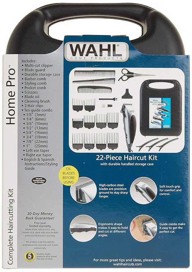wahl home pro 22 piece haircut kit
