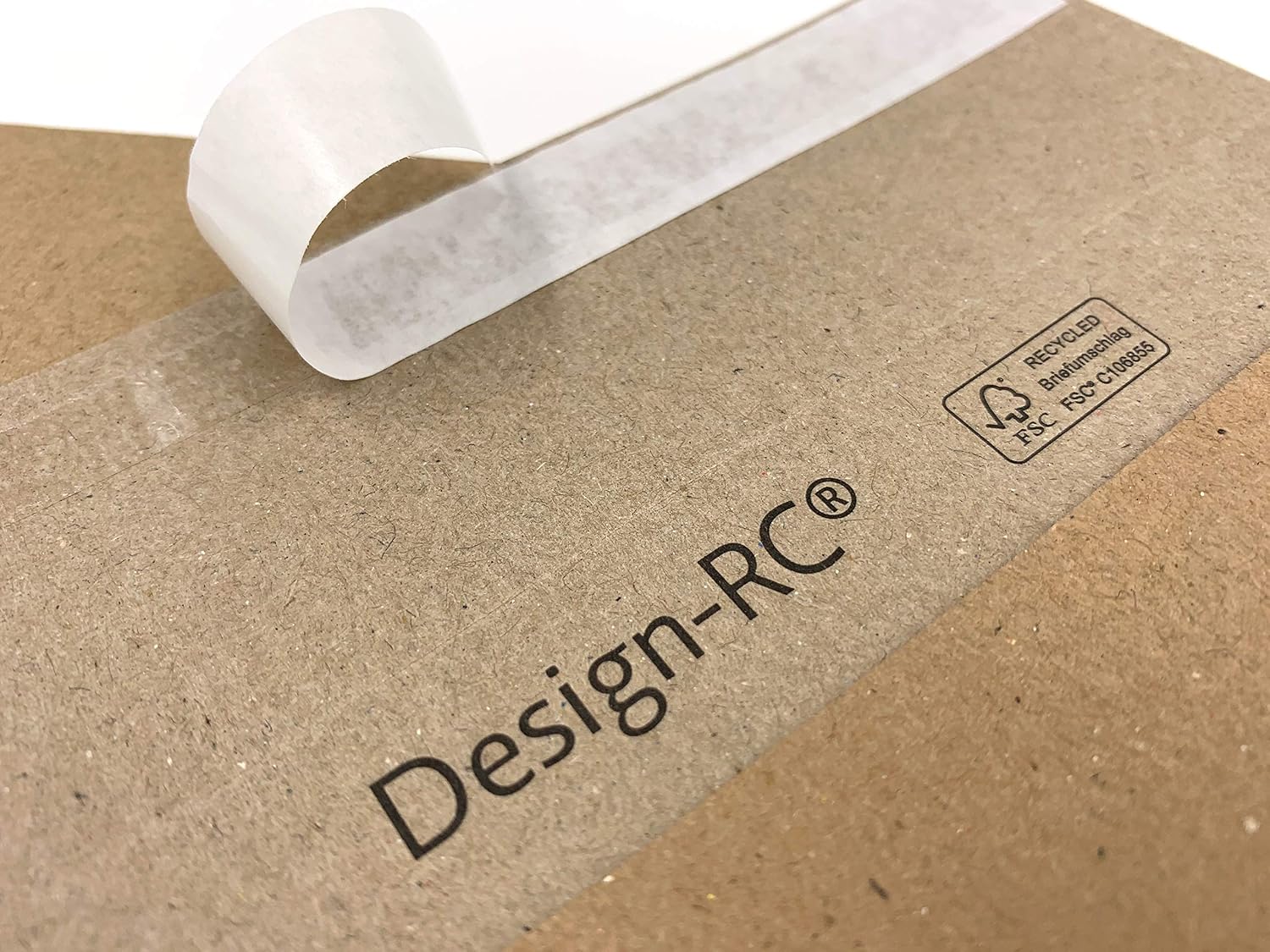 100 Envelopes Made from Recycled Paper, Design-RC®, 229 x 114 mm, with Adhesive Strip, Envelopes Without Window C6/5 - Image 5