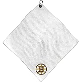 Team Golf NHL Team Golf NHL Microfiber Towel - 15" X 15" (White) with Carabiner Clip, Premium Microfiber with Deep Waffle Pockets- Superior Water Absorption and Quick Dry Golf Cleaning Towel