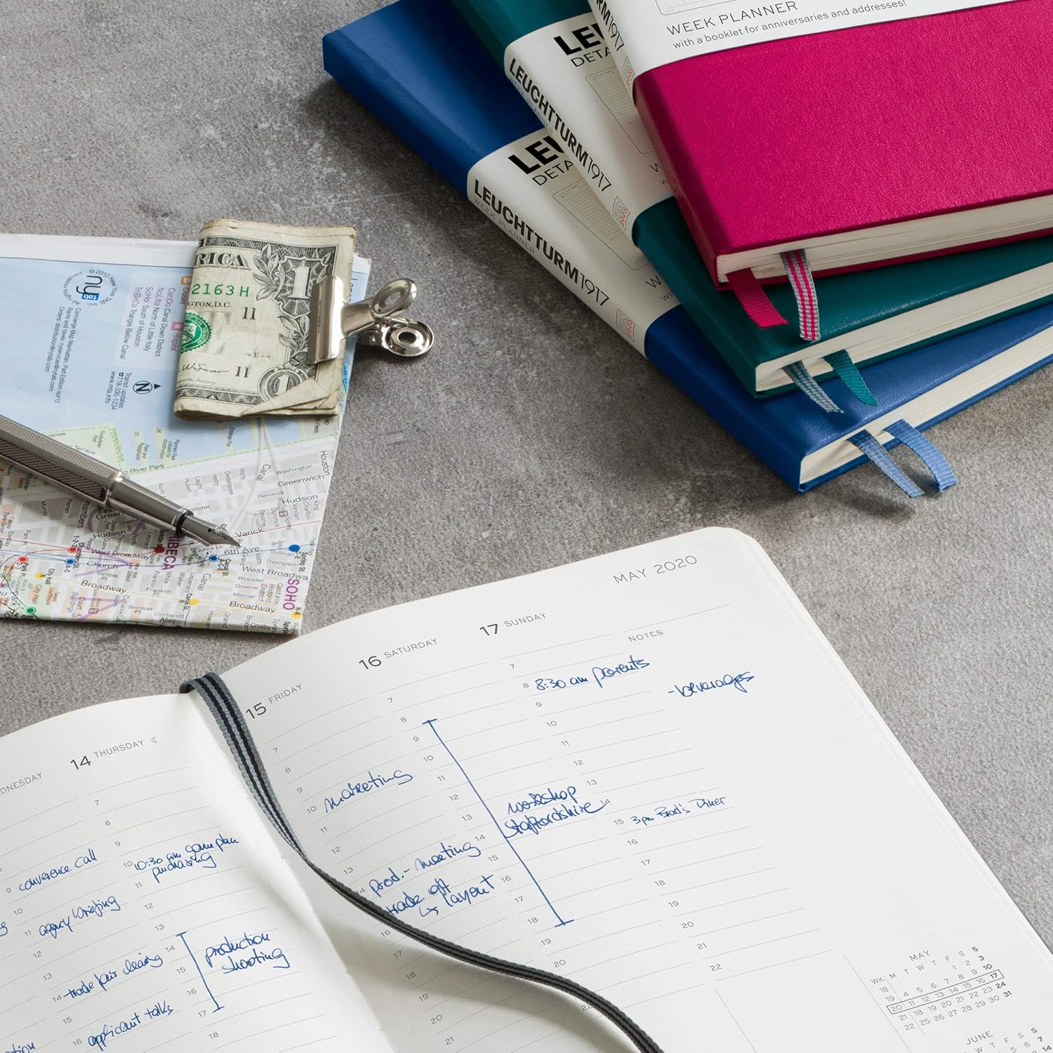 Agenda semanal 2020, tapa dura de bolsillo (A6), 18 meses ...