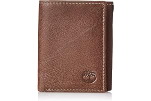 Timberland Men's Genuine Leather RFID Blocking Trifold Wallet