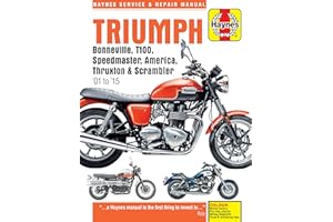 Triumph Bonneville, T100, Speedmaster, America, Thruxton & Scrambler (01-15) Haynes Repair Manual (See specific years covered)