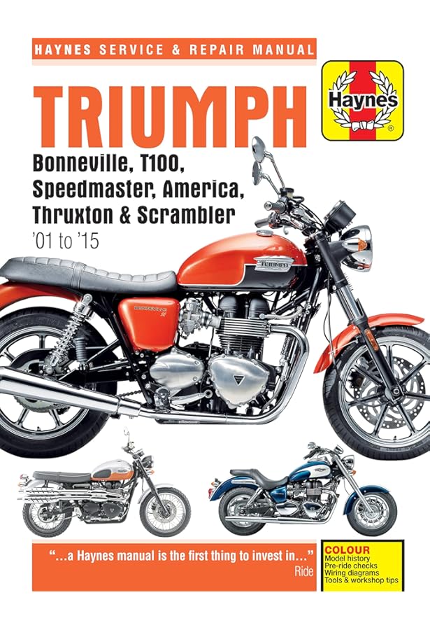 TRIUMPH MOTORCYCLE REPAIR SHOP & SERVICE MANUAL For BONNEVILLE