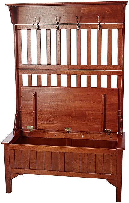 Banco con perchero recibidor | Percheros de pared, percheros de pie...