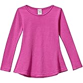 City Threads Girls Long Sleeve Shirts Thermal Tunic Tops, Cotton Blend Shirt for Girls