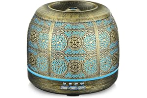 ARVIDSSON 500ml Essential Oil Diffusers, Ultrasonic Diffusers for Essential Oils, Iron Metal Aromatherapy Diffuser with Mist 