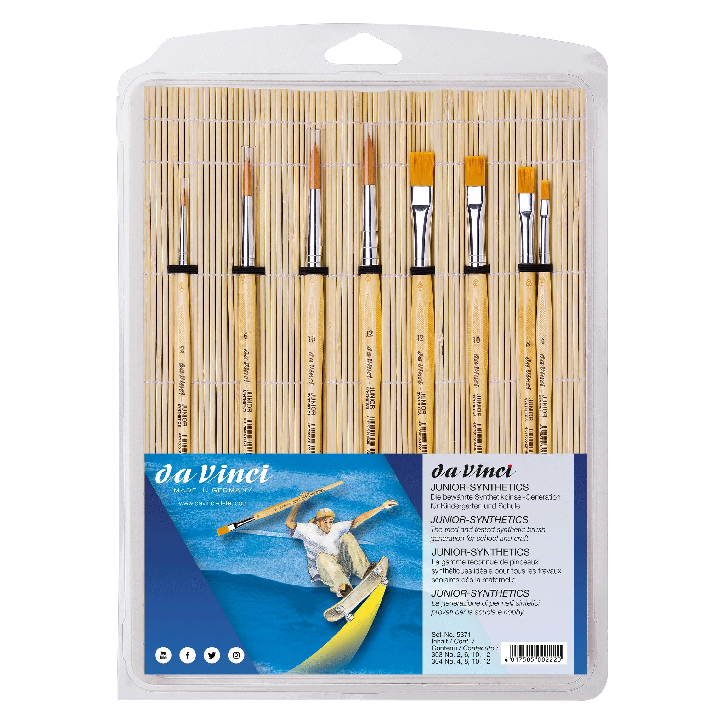 da Vinci School Brush Set Transparent 1