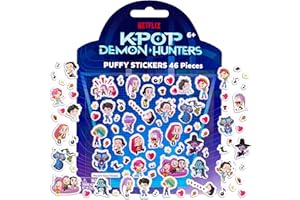 Horizon Group USA 儿童蓬松贴纸玩具套装,Kpop Demon Hunters