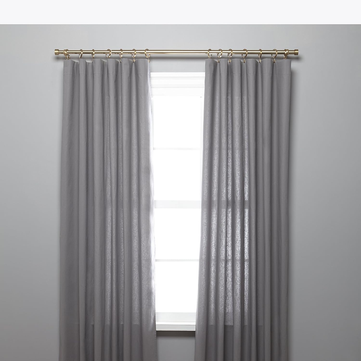 Umbra 245973-104-REM Cappa Curtain Rod, Includes 2 Matching Finials, Brackets & Hardware, 36 to 66-inches, Brass: Home & Kitchen