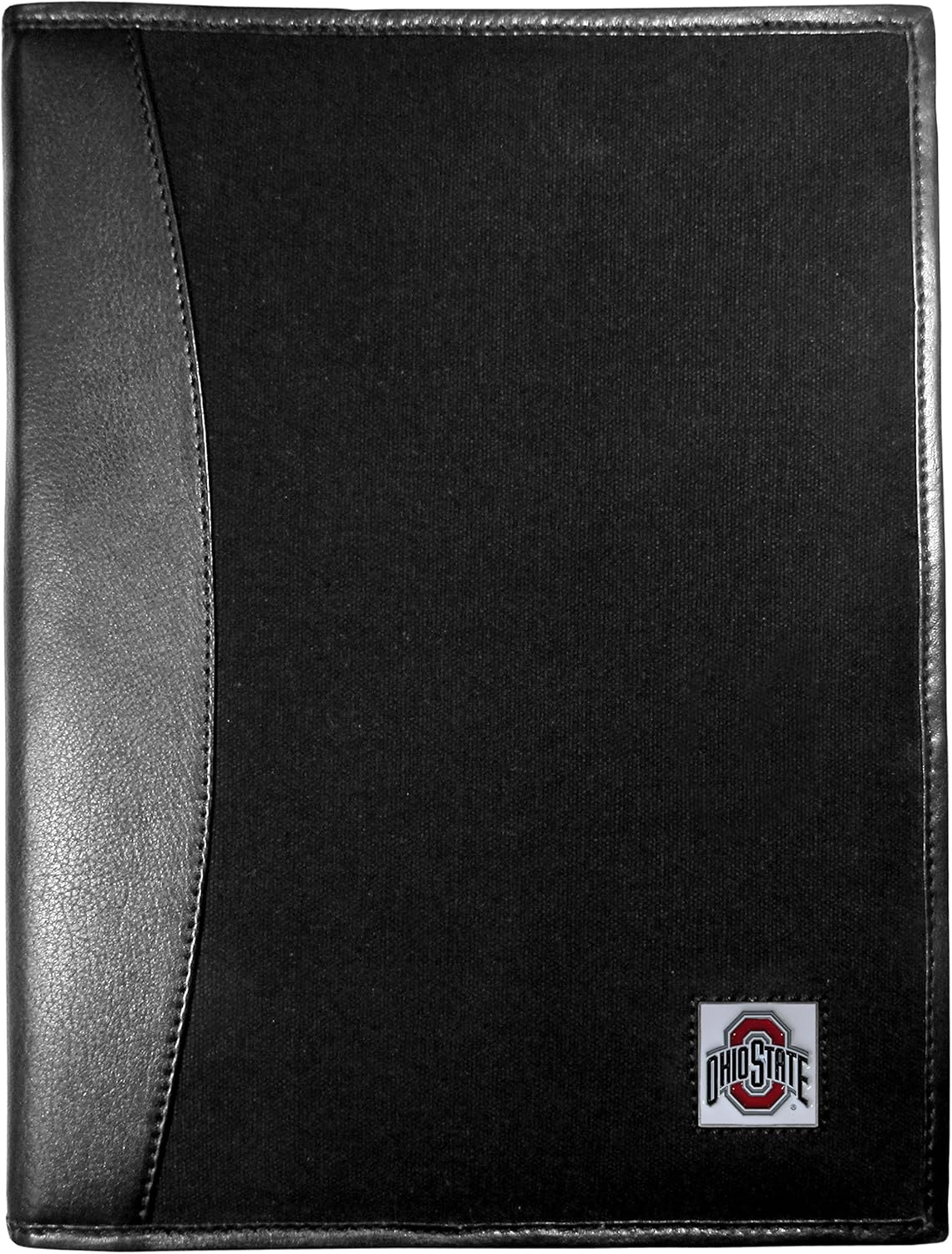 NCAA Ohio State Buckeyes Leather & Canvas Padfolio, Black : Sports & Outdoors