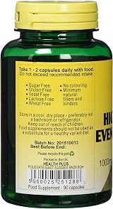 Health Plus Evening Primrose Oil 1000mg 90 Capsules Omega-6 GLA view 2