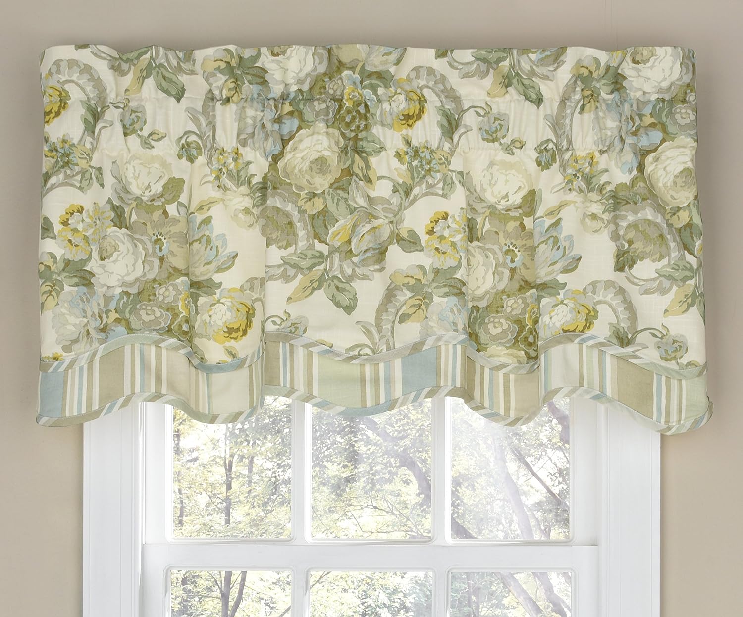 Amazon Com Waverly Valances For Windows Spring Bling 52 X 18