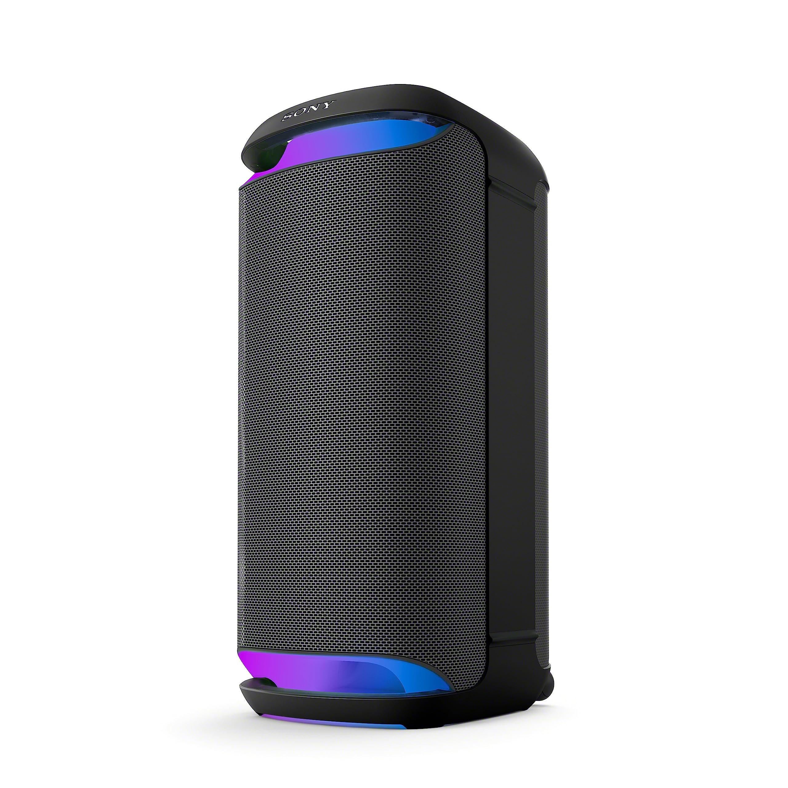 Sony SRS-XV800 - Bluetooth, Party Box Lautsprecher, Kraftvoller 360° Sound, tragbar, 5 Front-/2 Rücklautsprecher, MEGA Bass, 25h Akkulaufzeit, LED Licht, IPX4 wasserdicht, Schnellladung– Schwarz