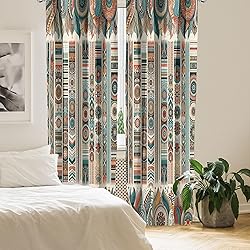 Ambesonne Bohemian Window Curtains Pack of