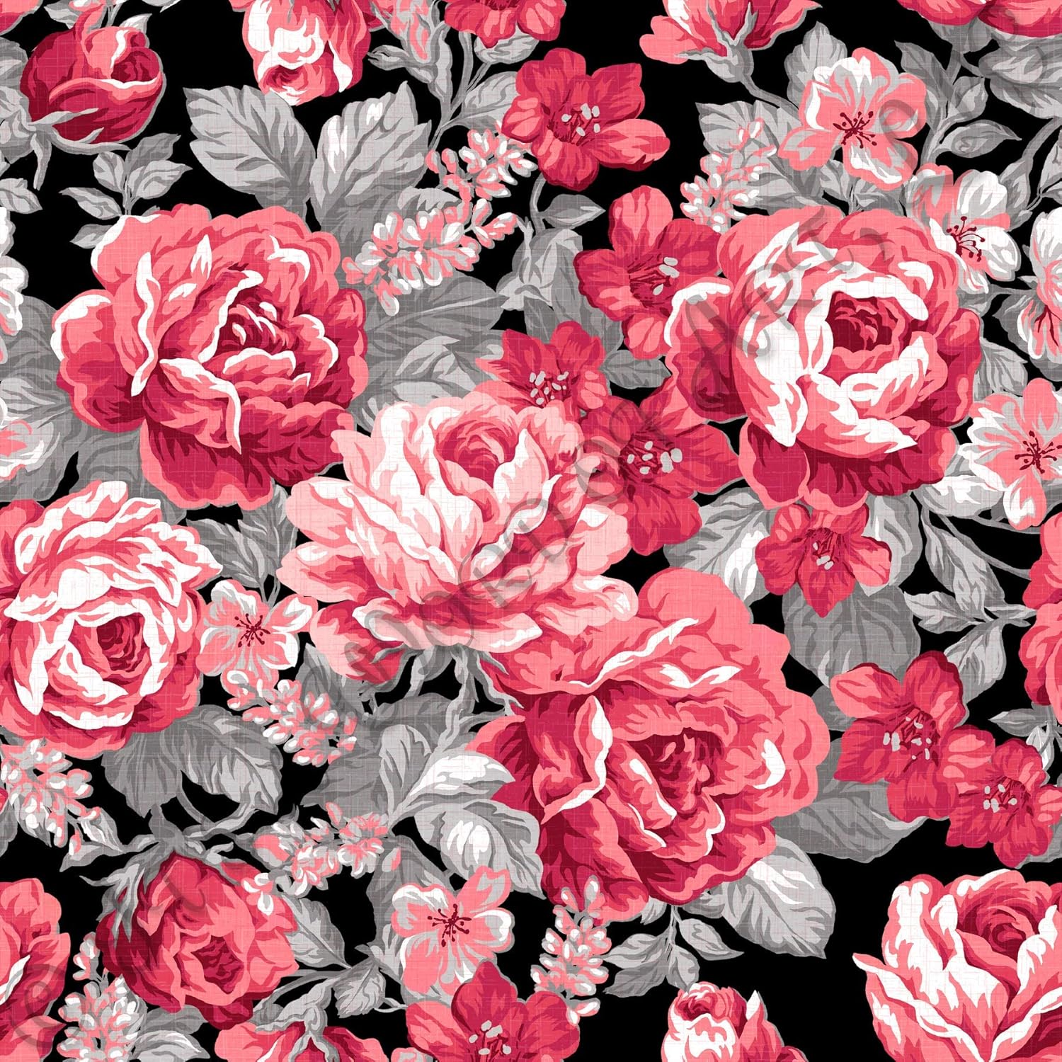 Iron on Vinyl Siser Heat Transfer Vinyl Painted Flowers Printed HTV