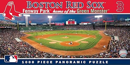 Amazon.com: Rompecabezas panorámicos de obras maestras MLB Estadio, 1000 piezas, Boston Red Sox, Boston Red Sox: Toys \u0026 Games