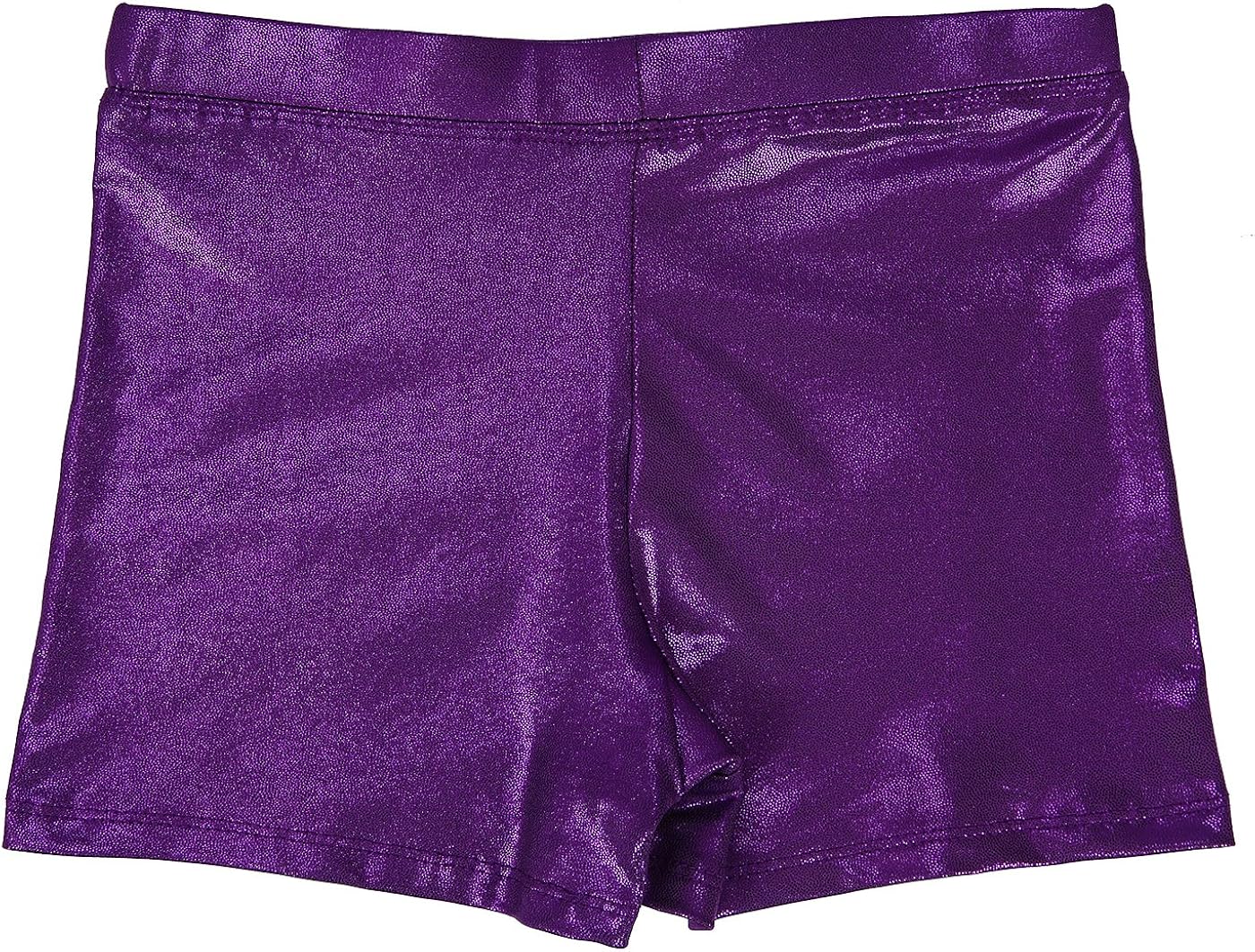 HDE Gymnastics Shorts for Girls Dance Short Glitter Sparkle Tumbling Bottoms: Clothing